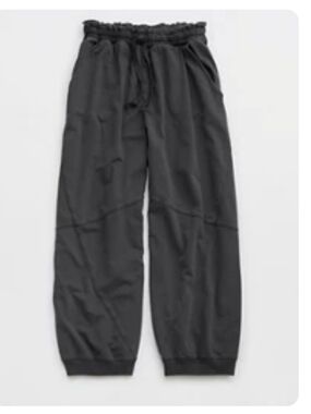 Aerie Smoked Gray Baggy Fleece Pants Size Large